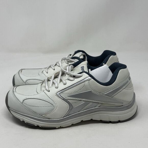 Reebok Return Run Oxford Sneakers Work Shoes Womens 9 M Off White Slip Resistant - Picture 2 of 16